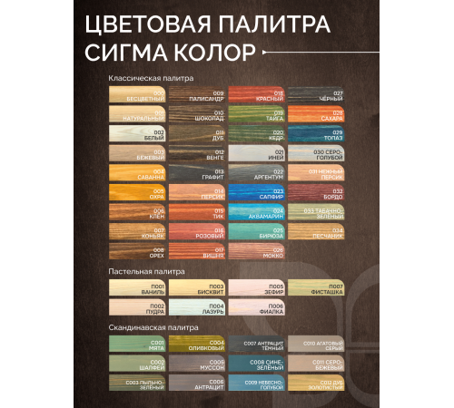 Приобрести МАСЛО С ТВЕРДЫМ ВОСКОМ «СИГМА-ДЕКОР ПРЕМИУМ» в Пскове, Псковская область